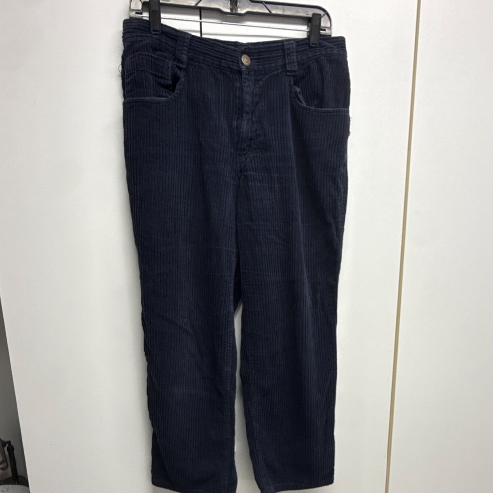 BDG Navy Blue Corduroy Straight Leg Pants Size 4 Women's Urban Outfitters